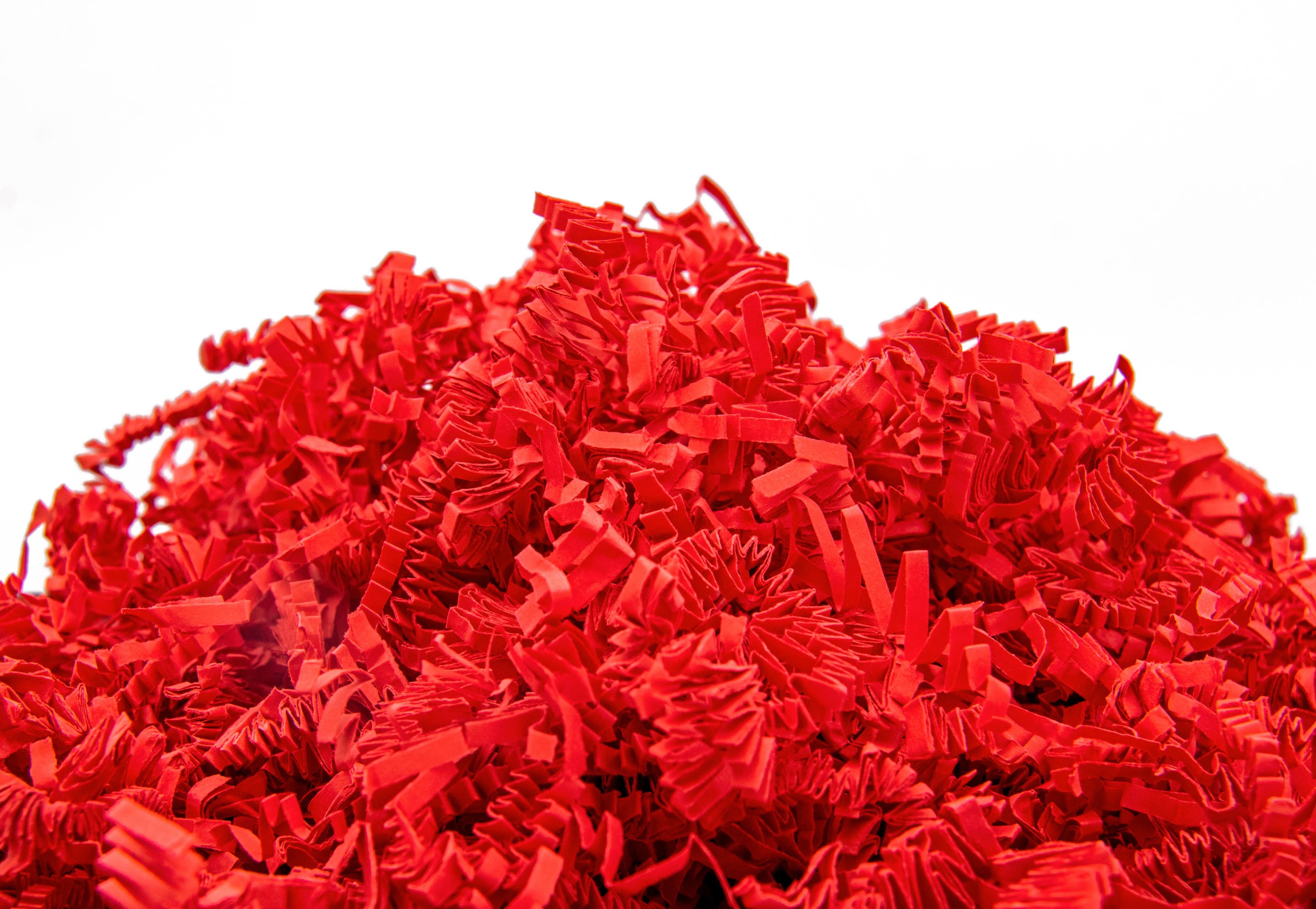 Red Shredded Paper Filler