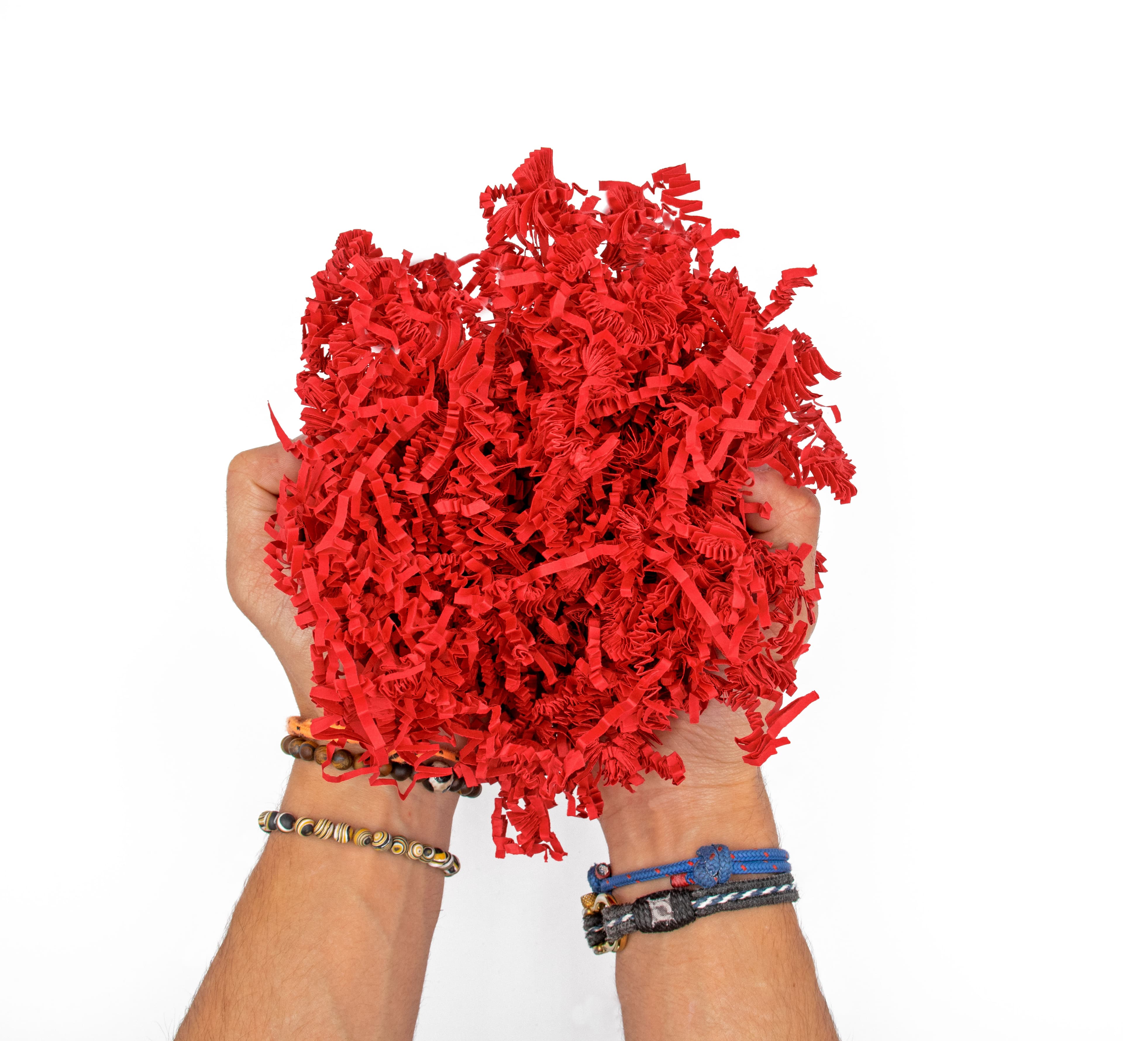 Red Shredded Paper Filler 5